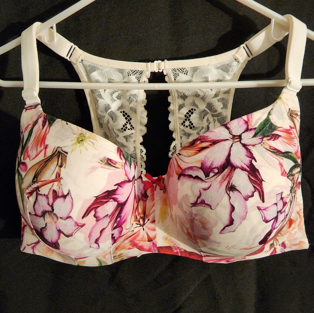 Floral Print Cacique Bra 42DD